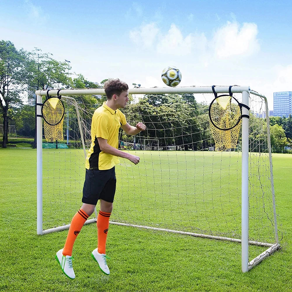 1/2pcs Soccer Training Shooting Net Equipment Football Training Target Net Goal Youth Free Kick Practice Shooting Soccer Topshot