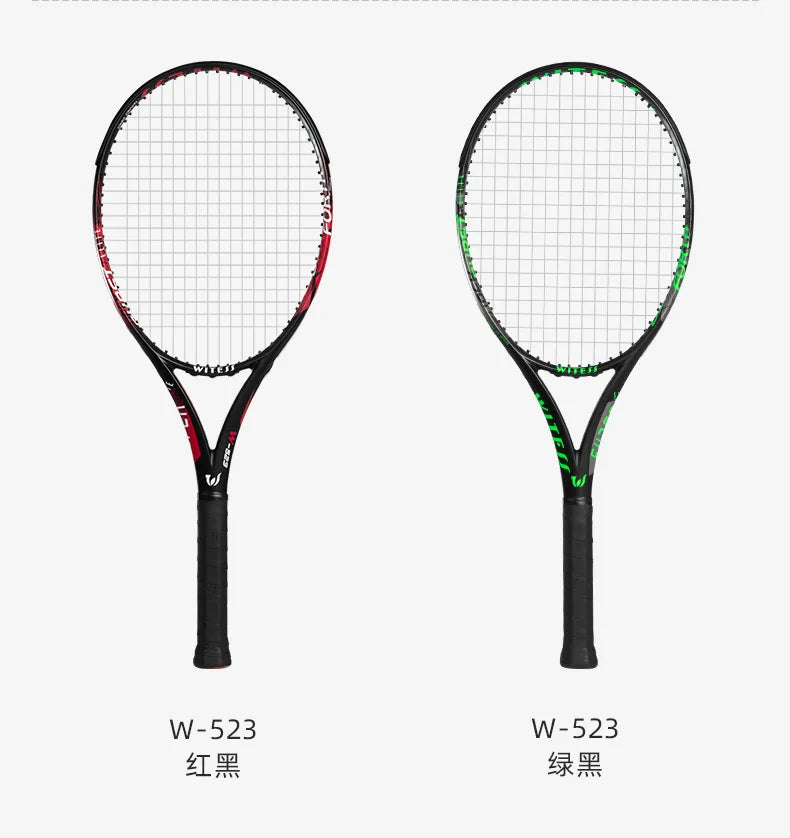 Full Carbon & Carbon Aluminum Integrated Tennis Racket Single Beginner Tennis College Student
