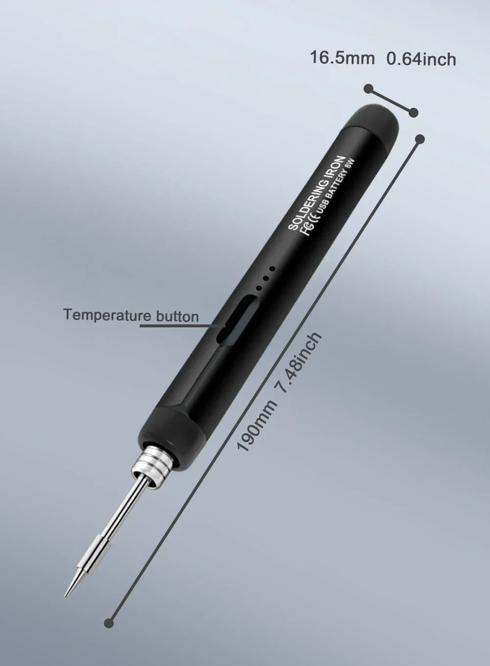 USB Wireless  Digital Electric Soldering Iron Kit  Cordless Adjustable Temperature 300-450℃ Smart Welding Solder Tool