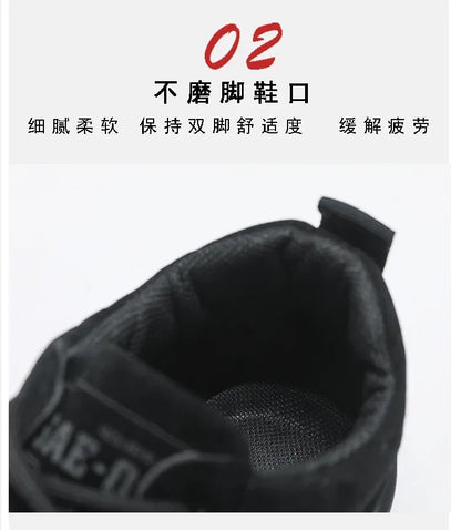 Mens Casual Shoes Breathable Non Slip Lace Up Outdoor Sneakers