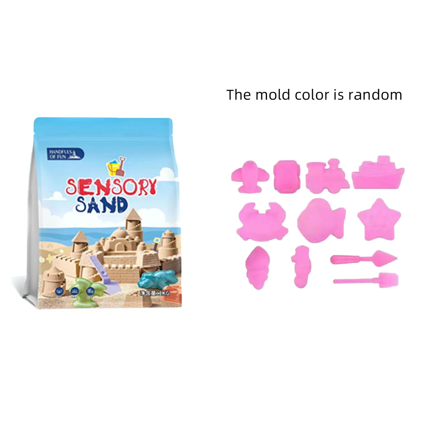 500g/bag Educational Sand Clay Amazing DIY Indoor Magic Playing Sand Children Toys Mars Space Sand 5 Colours Availible