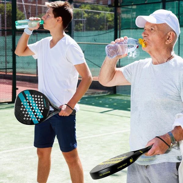 IANONI Padel Racket Carbon Fiber Surface with EVA Memory Flex Foam Core Lightweight Padel Racquet