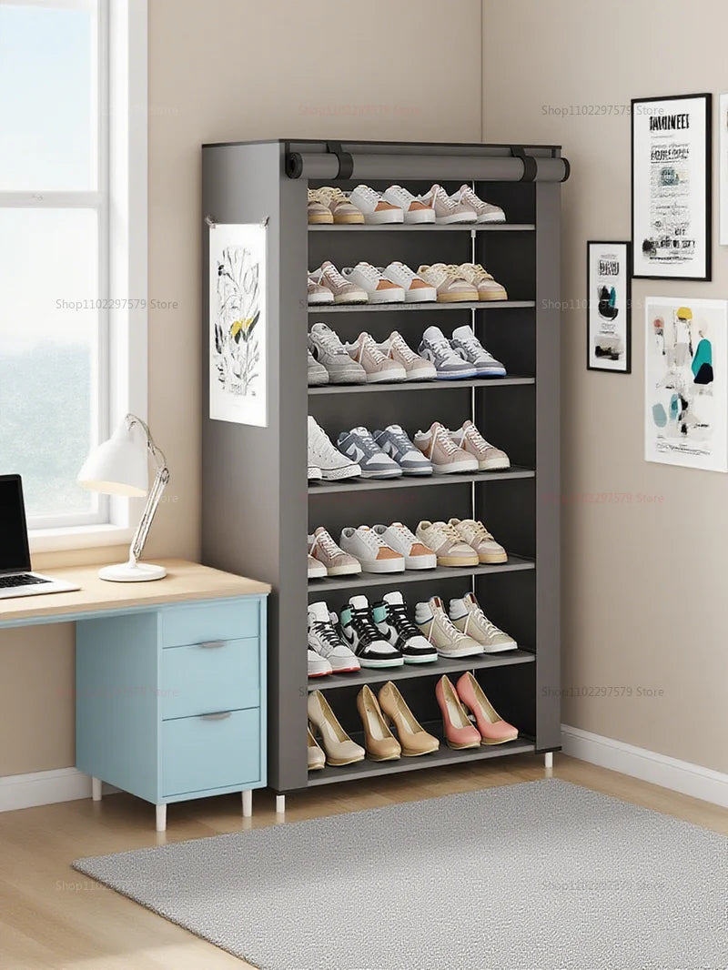 Shoe rack simple multi-layer door shoe cabinet dustproof cloth cover home economical rental house storage dustproof cover shoe r