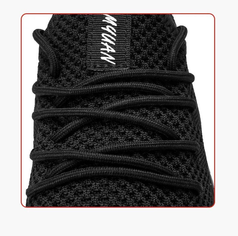 Unisex Breathable Running Shoes Lace Up Lightweight Casual Gym