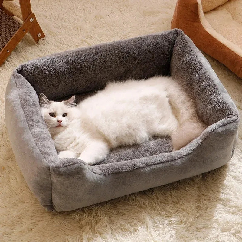 Cat & Dog Bed – Soft Cushion, Indoor Pet House, Winter Accessories