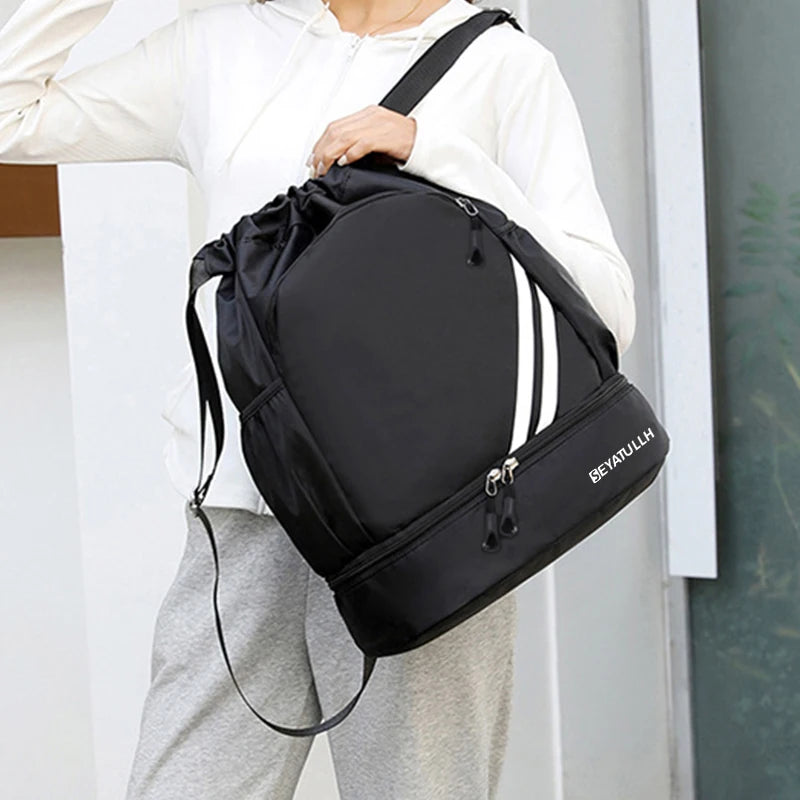 Fitness Backpack Gym Bag Sport Basketball Backpack Travel Outdoor Pack Waterproof Swimming Bag Pouch Hiking Climbing Mochila