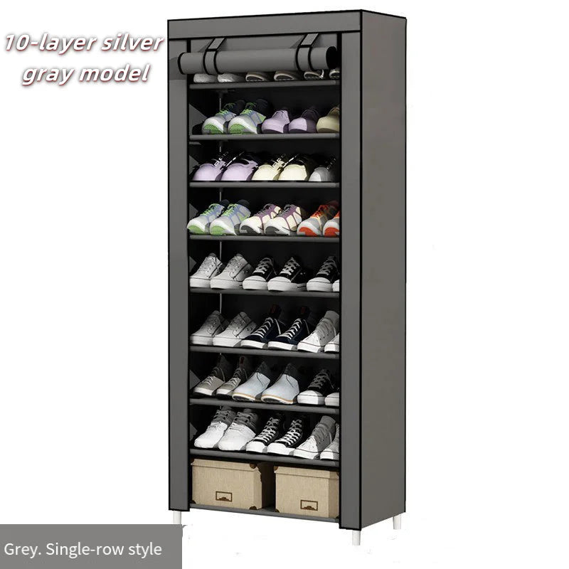 Shoe rack simple multi-layer door shoe cabinet dustproof cloth cover home economical rental house storage dustproof cover shoe r