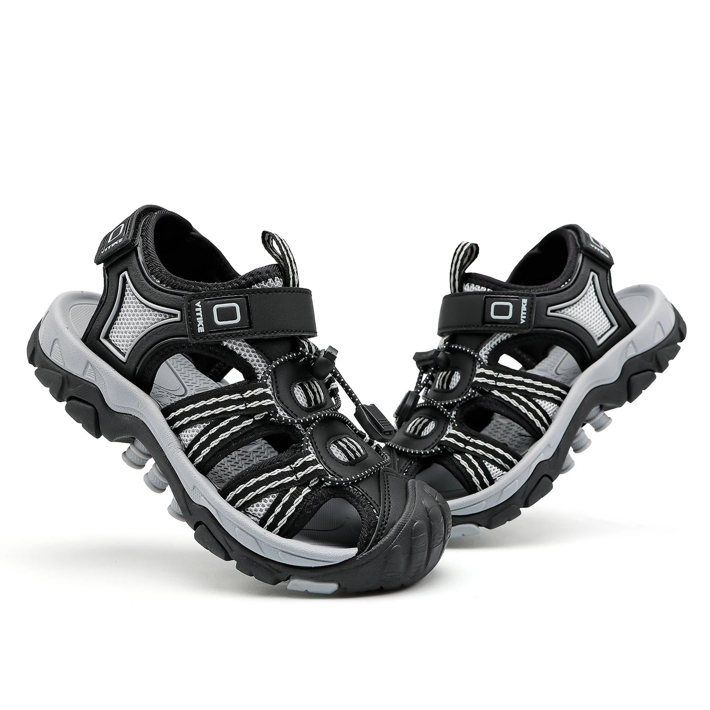 Kids Water Sandals Quick Dry Hook And Loop Unisex Summer Mixed Color