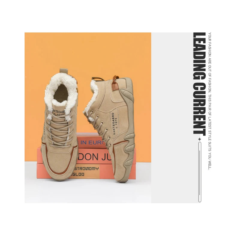 Men's Lace-Up Running Shoes, Casual Sneakers, Rubber Outsole, PU Insole