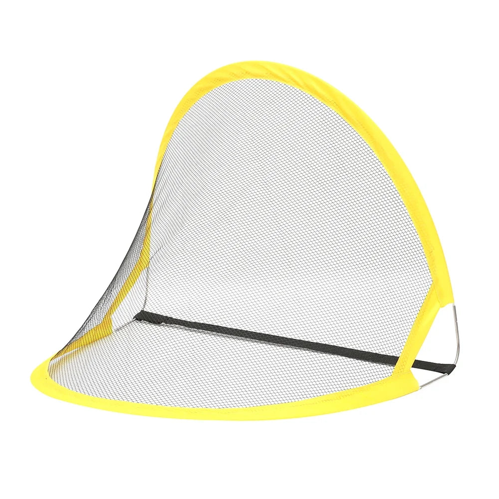 Folding Training Goal Net Kids Portable Indoor Outdoor Football Plaything Practice With Inflatable Soccer and Pump Kits