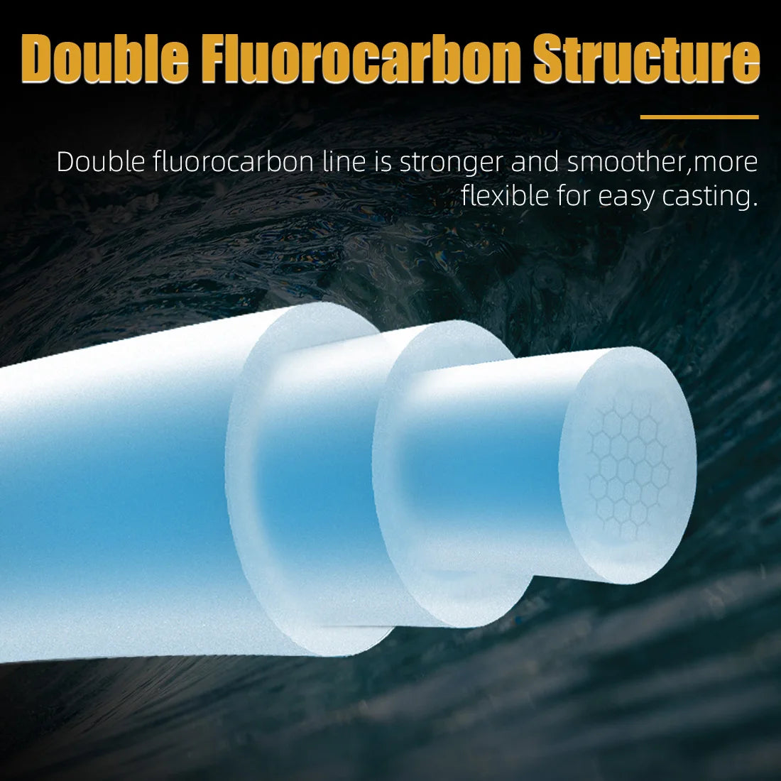 SeaKnight Brand MANSTER T2 Series 100% Fluorocarbon Fishing Line 100M, Carbon Fiber Line 3-35LB Upgrade Sinking Line Sea Fishing