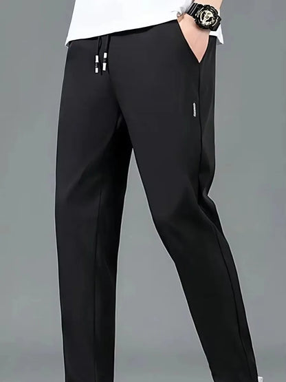 Mens Elastic Running Pants Oversize Joggers Polyester M-5XL