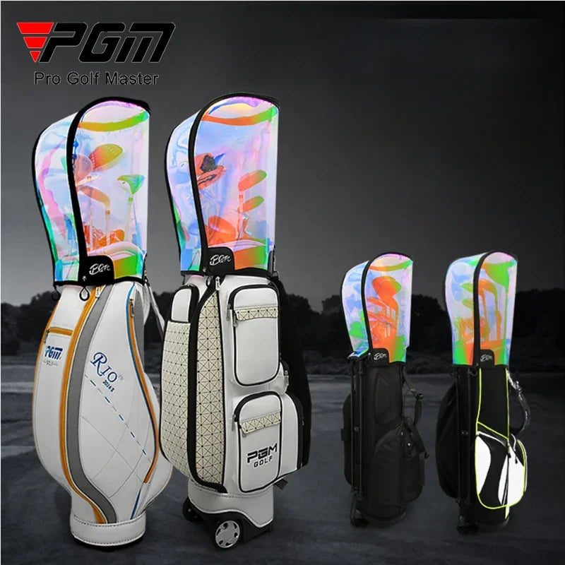 PGM Men Women Golf Bags Cap Universal Colorful Transparent Ball Bag Caps QB072
