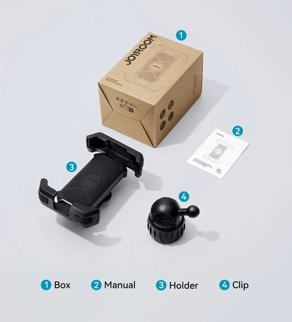 Bike And Motorcycle Phone Holder Mount With Vibration Dampener, 4.7-7 In