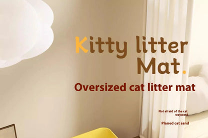Extra Large Waterproof Cat Litter Mat Non-Slip Washable