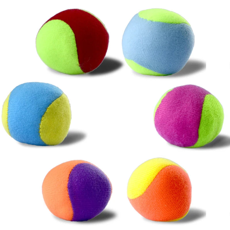 1/3/6pc Soft Ball Small Dog Tennis Play Training Pet Toys Dog Toy Ball Outdoor Throwing Dog Recovery Training Pet Supplies TMZ