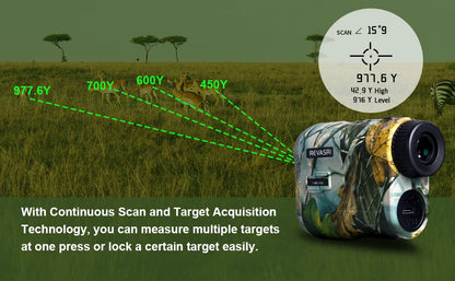 Hunting Laser Rangefinder 1000 Yards With Rechargeable Battery
