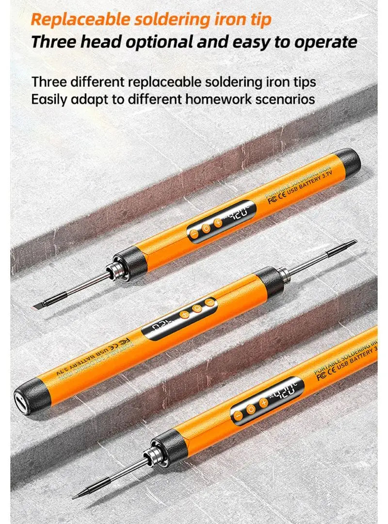 USB Wireless  Digital Electric Soldering Iron Kit  Cordless Adjustable Temperature 300-450℃ Smart Welding Solder Tool