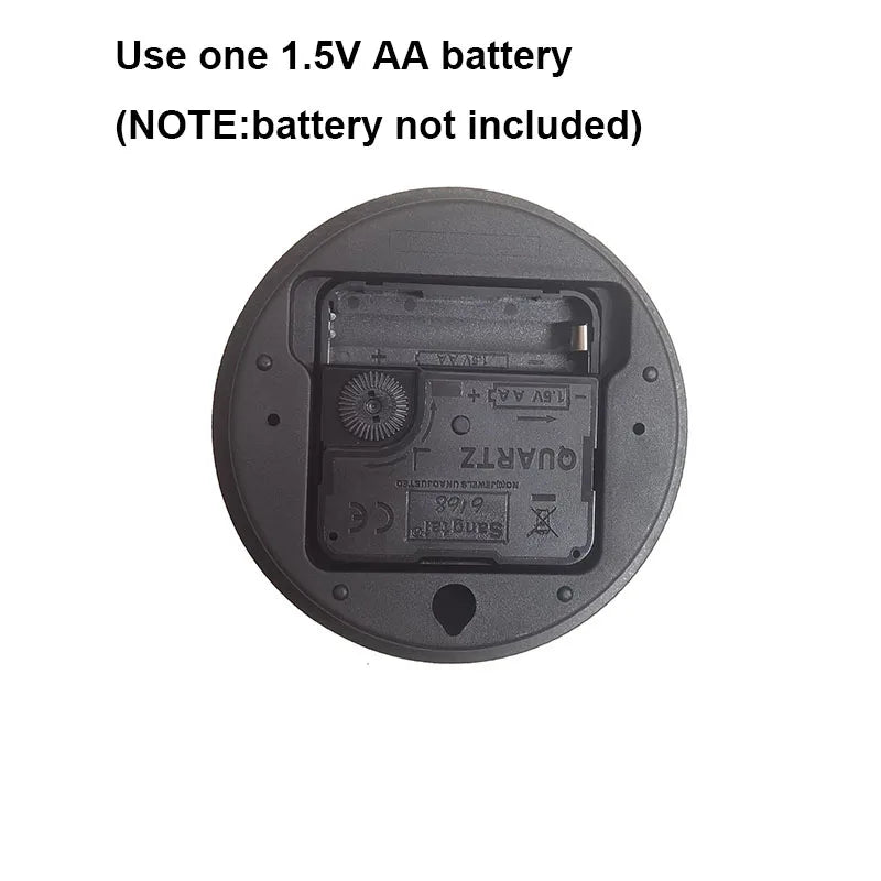 Modern 3D Wall Clock – Soundless, 90–120cm, Home & Office Decor