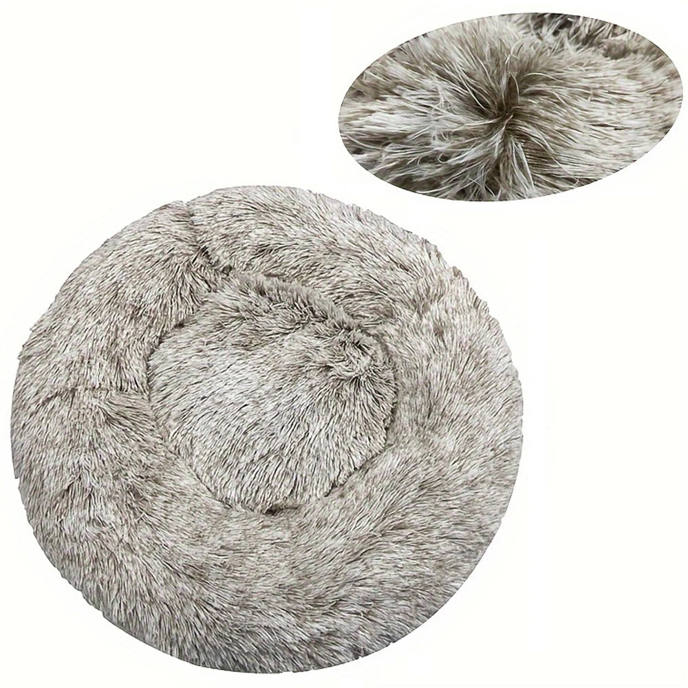 Round Soft Pet Bed – Indoor Sofa for Cats and Dogs