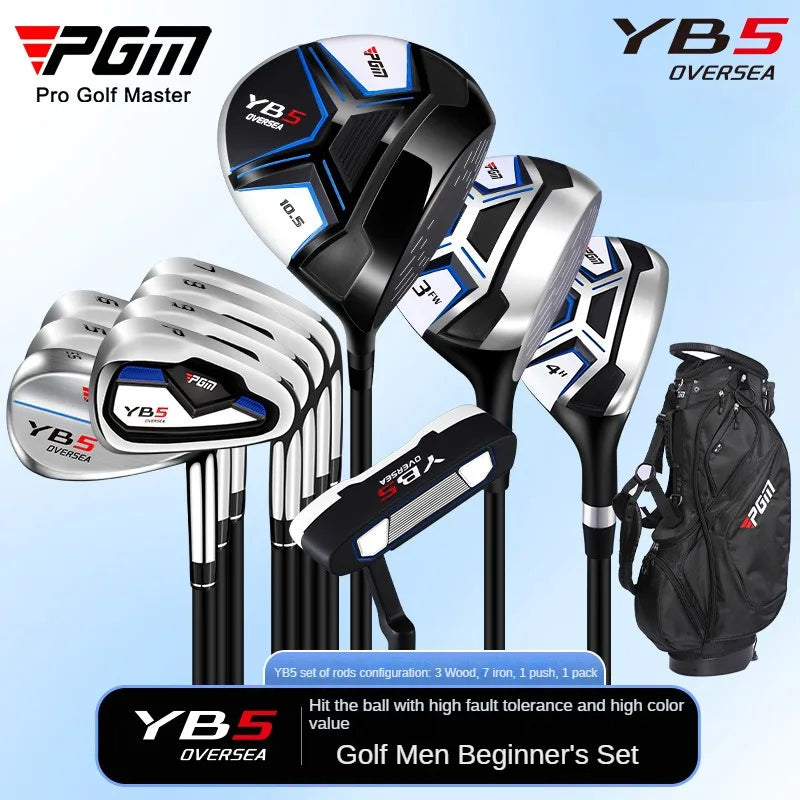 PGM New Golf Club Set for Men 11 Pcs Beginner's Training Golf Rod Men's Golf Set Right Hand Combo Set MTG073