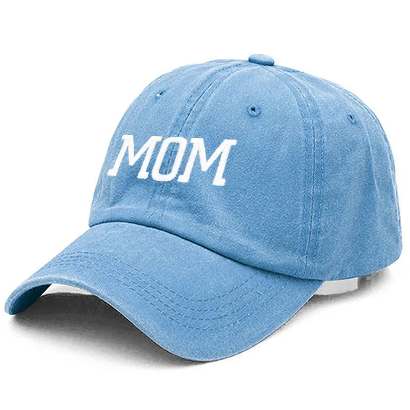 DAD MOM Embroidery Pure Cotton Men's Baseball Cap For Man  Womne's Fashion Sport Golf Caps Sun Hat Dropshipping