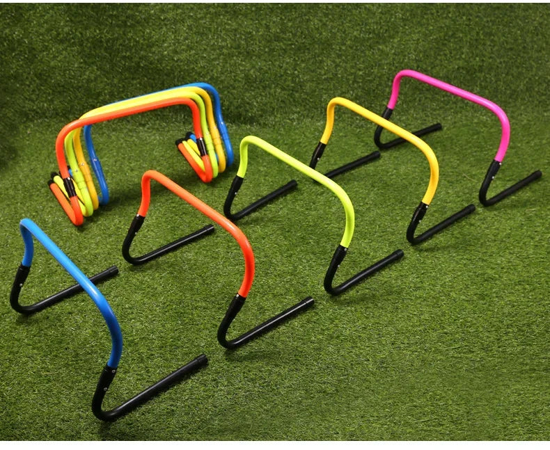 Portable Hurdles Foldable Football Training Agility Hurdle Physical Training Assistant Equipment Multifunction Mini Barrier Bar