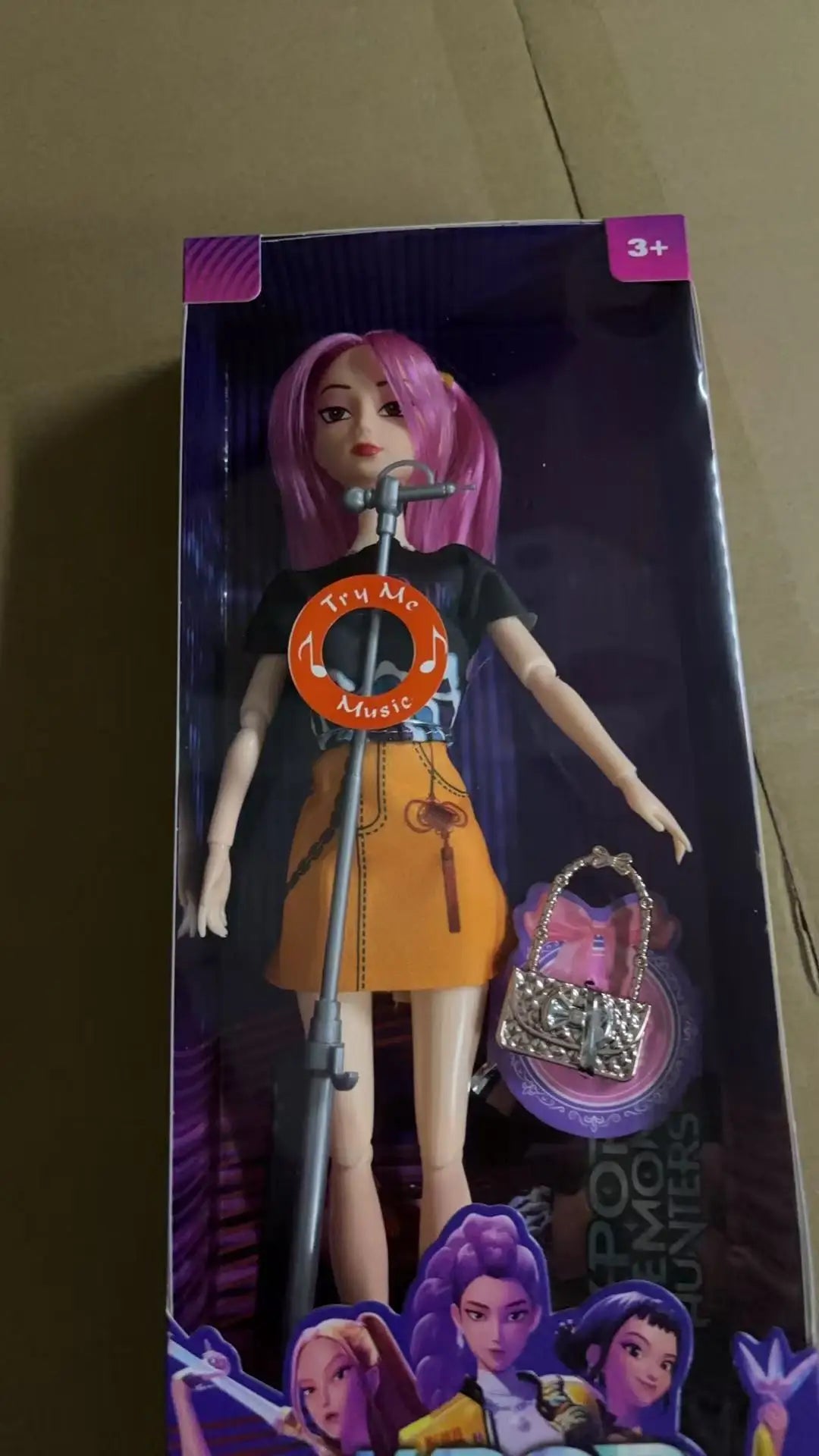 DIY Kpop Action Figures for Girls - Demon Hunters Rumi Mira Zoey Plastic Dolls, Beautiful Collectible Toy, Ideal Kids Play Gift