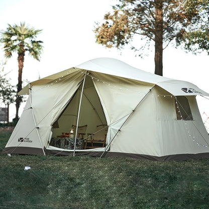 Cotton Camping Tent, Three to Four-Person, Waterproof