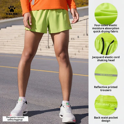 Running Shorts, Polyester, Men's MoistureWicking QuickDrying