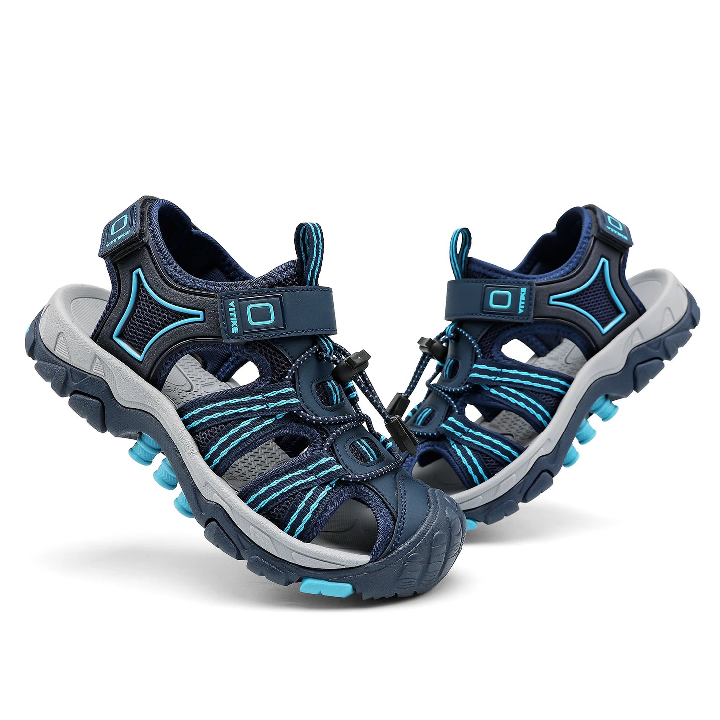 Kids Water Sandals Quick Dry Hook And Loop Unisex Summer Mixed Color