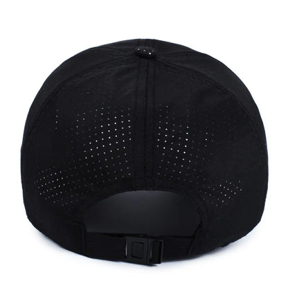 Quick Dry Baseball Cap, Polyester, Adjustable, Outdoor Mesh Hat