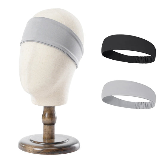 Solid Color Sport Headbands Elastic Strength Bike Cycling Running Sweatband Yoga Gym Headscarf Men Women Hair Band