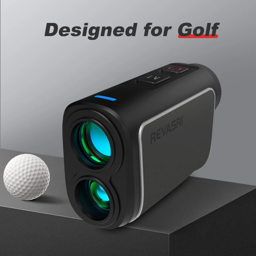REVASRI Laser Rangefinder Golf, 1090 Yards Golf Rangefinder with Slope Compensation and Flag Lock Vibration Leather Feel Magnet