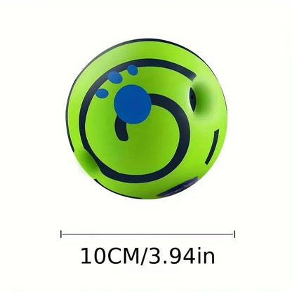 Dog Interactive Ball Toy For IQ Training Green Vinyl Ball