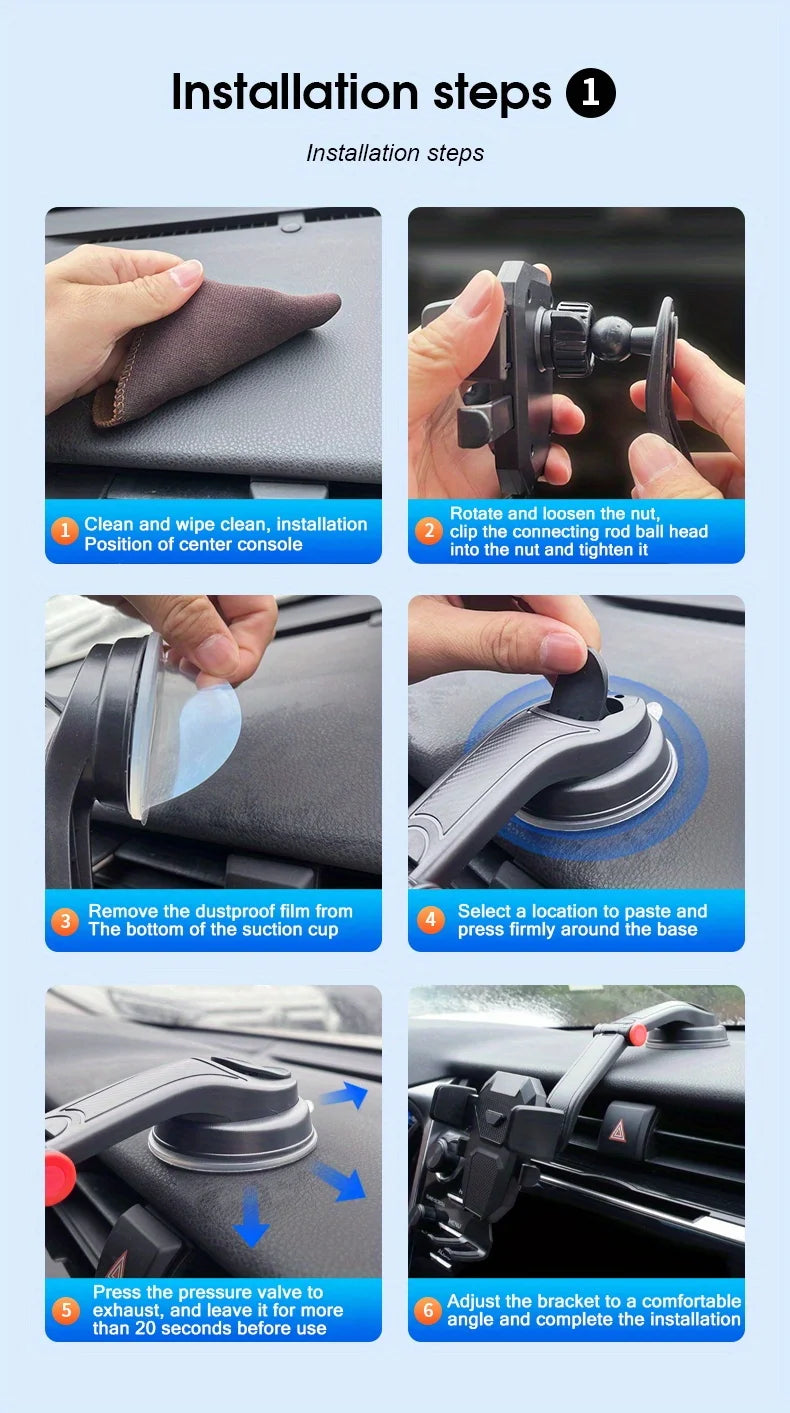 Car Phone Holder Stand Gravity Dashboard Phone Holder Universial Mobile Phone Support For iPhone 13 12 Pro Xiaomi Samsung