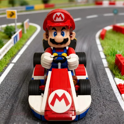 Racing Kart Building Blocks Set, 1972 Pieces DIY STEM Toy