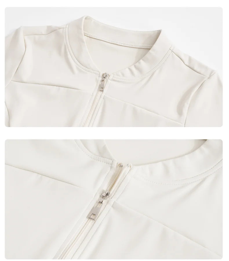 DRUR Women Tennis Skirt Set Summer Slim Fit Lightweight Gym Outfit 2 Piece Sport Top Skort Suit 2pcs Tracksuit Ladies Golf Wear