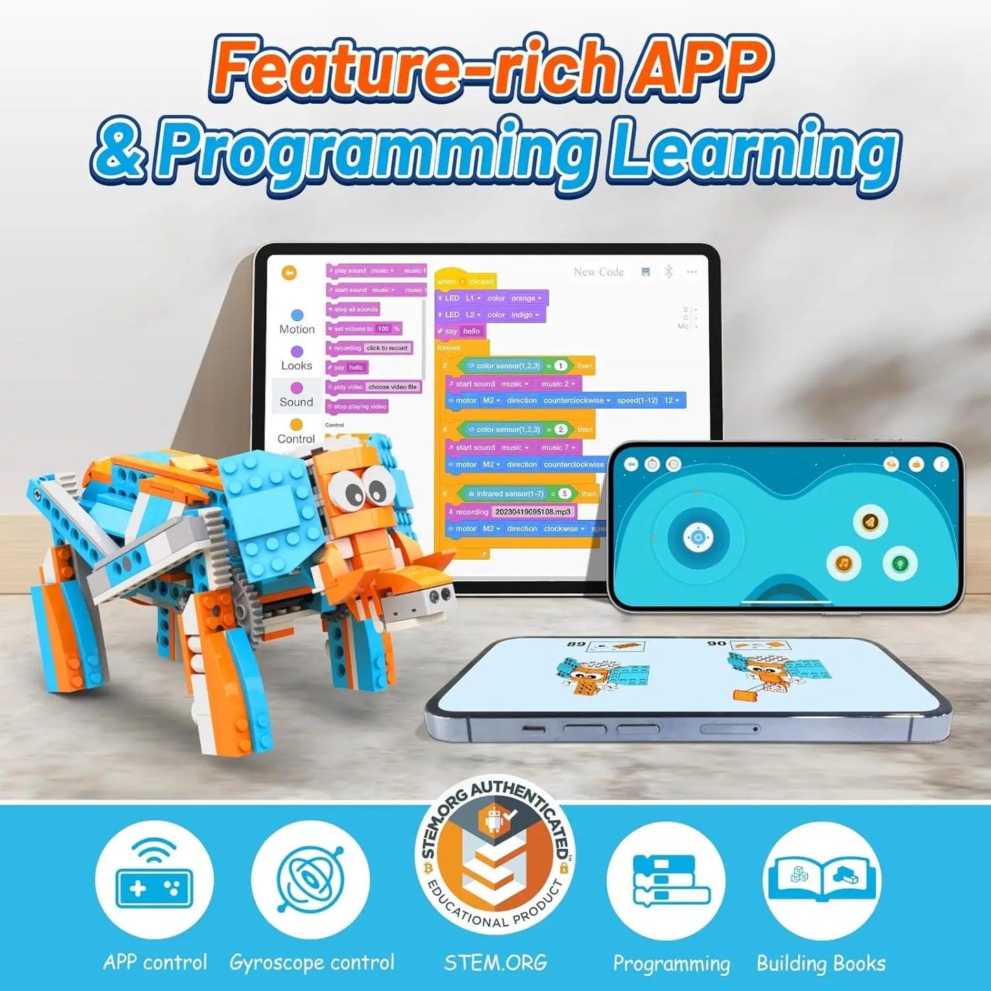 Apitor Robot S 10 in 1 Coding Toys educational Robotics age Block STEAM  Educational Toys Birthday gifts for boys girls coding