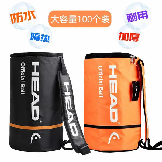 Head Tennis Ball Bag Single Shoulder Tennis Racket Outdoor BagsThickened Large Capacity Waterproof Capacity For 60-100pcs Balls