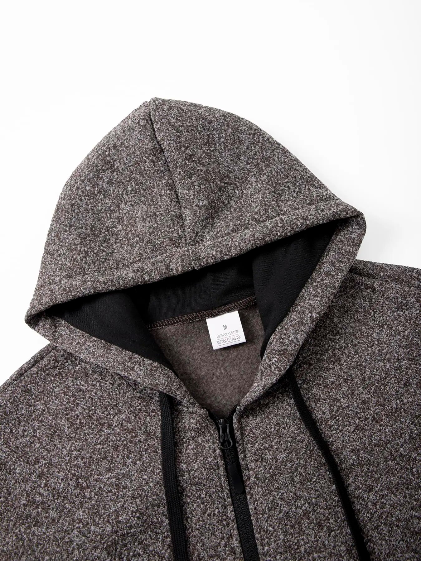 New Streetwear Men's Long Sleeve Sweatshirts for Men Zipper Hooded Oversize Winter Warm Jacket Coat Outdoor Tracksuit Men