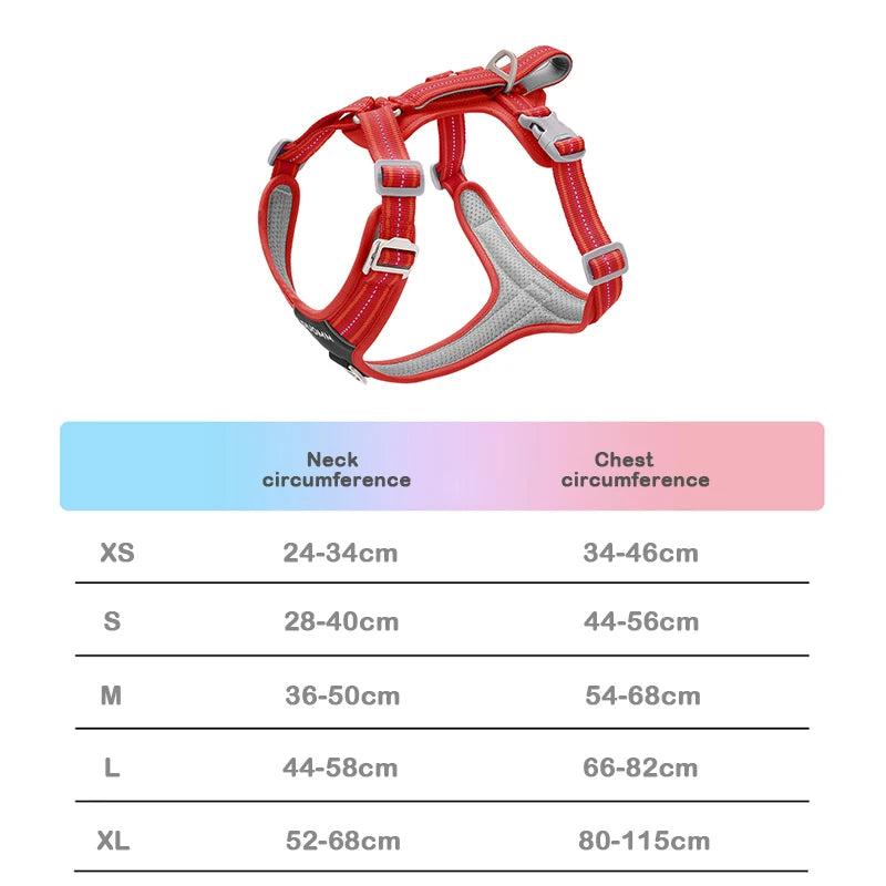 Dog Harnesses Leash Vest With Refletive Strap Pet Chest Pet Dog Training Harness for Medium and Large Dogs Explosion Proof