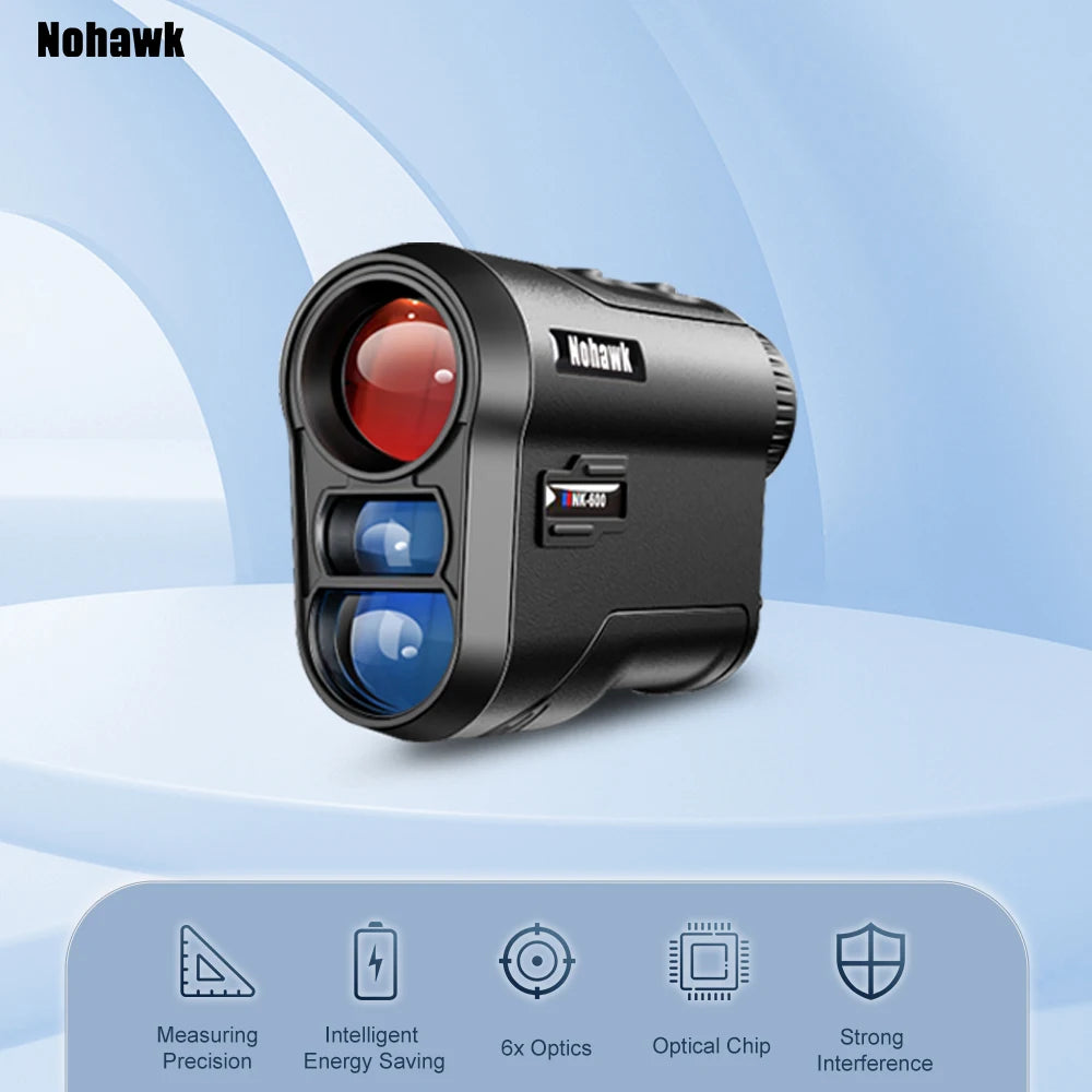Nohawk Multifunctional Mini Golf Laser Range Finder For Hunting with Slope Compensation Rangefinder Construction Monocular