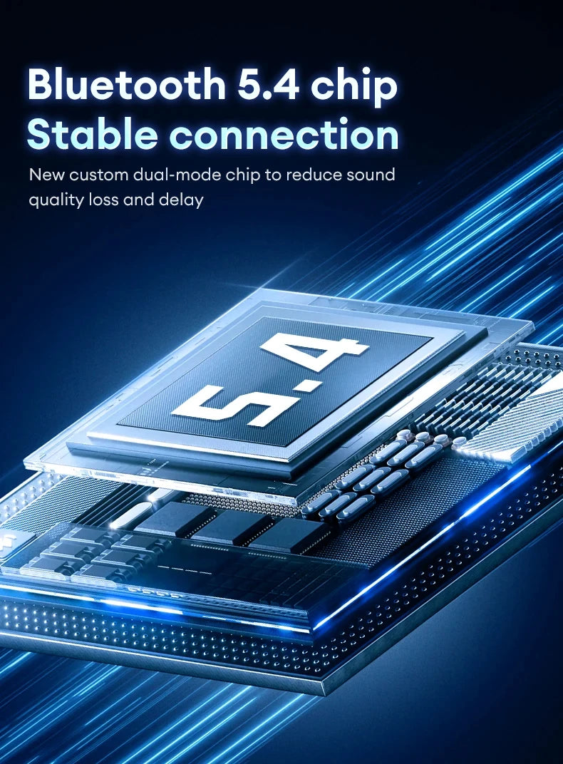 Lenovo XT53 Wireless Upgrade Bluetooth 5.4 Earphones Ultra Long Endurance Low Latency Gaming Headset LED Digital Display Earbuds