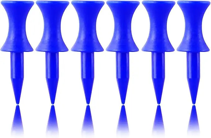 Plastic Golf Castle Tees Step Down Unbreakable Mixed or Same Height Value 50 Pcs, 2 3/4, 2 1/4, 2, 1 3/4, 1 1/2 Inch Length