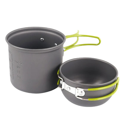 Ultralight Camping Pot Set 0.8L Aluminium Alloy 1-2 People