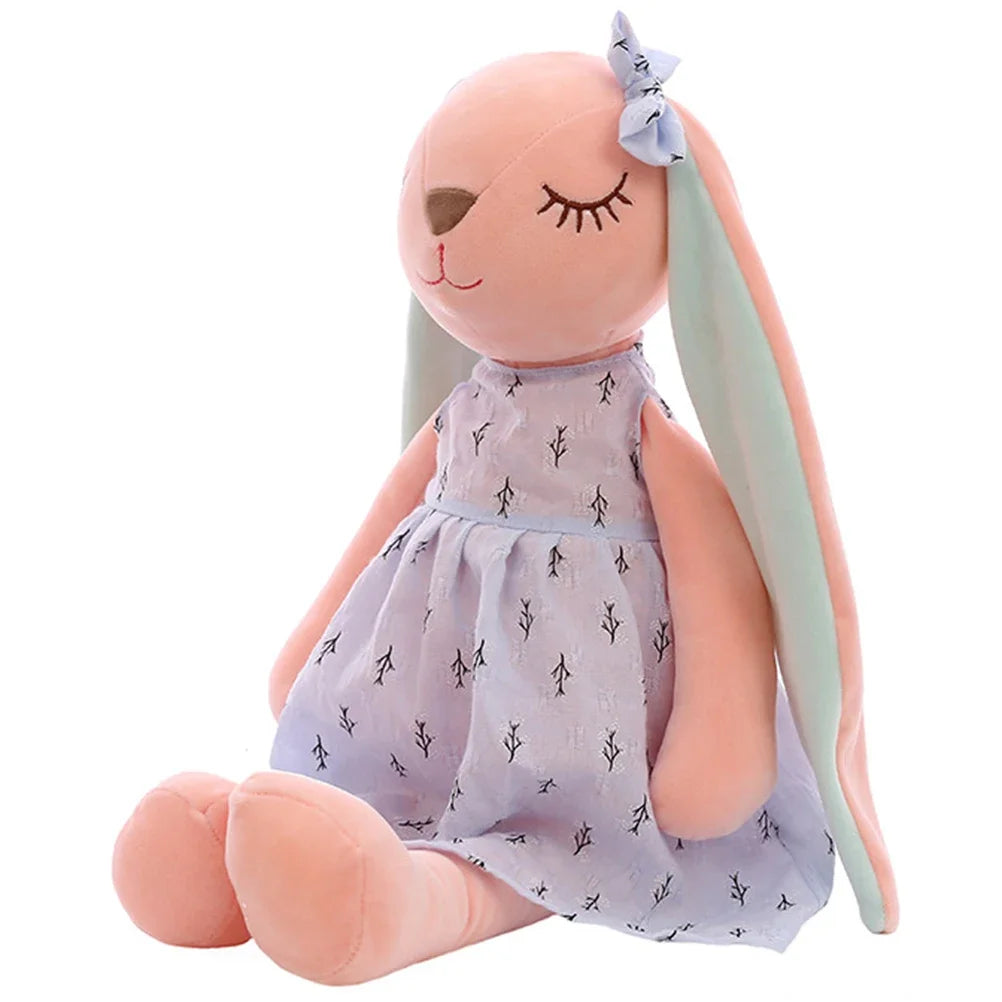 35CM/14inch Cute Bunny Doll, Plush Toy Doll, Baby Soothing Rabbit Doll Sleeping Doll, Stuffed Animals Kids Plushie Doll Toy
