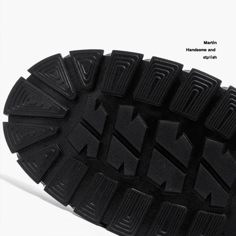 Winter Men Boots Outdoor Leather Ankle Boots Lightweight High Top Casual Boots Designer Male Work Boots Classic Handmade Boots