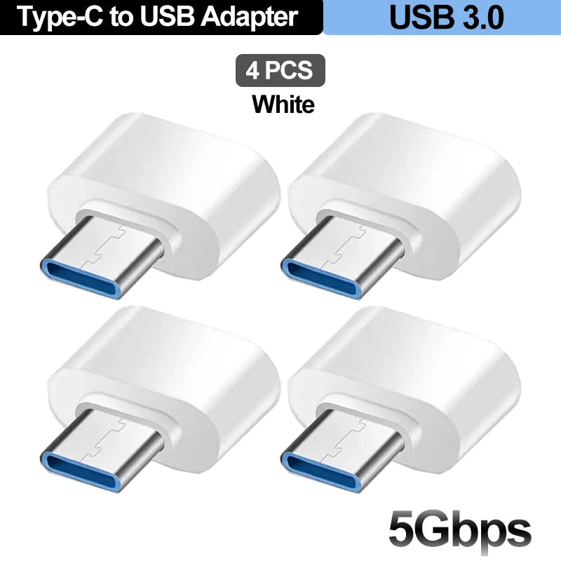 For Mobile Phone USB Female to Type C Male Adapter OTG 15.5CM Long Cable For Xiaomi Samsung S20 Huawei OTG Data Cable Converter