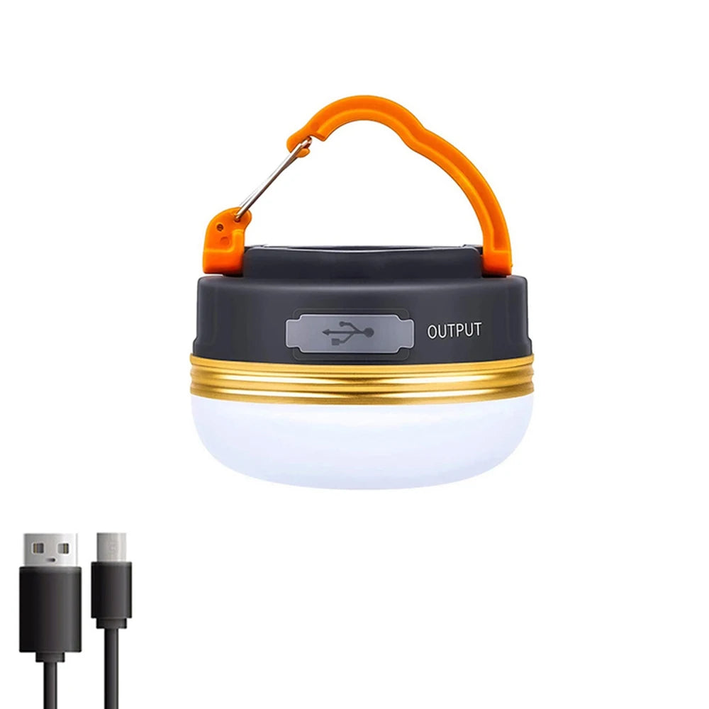High Power Solar LED Camping Lantern Rechargeable 4500mAh 1000LM Emergency Power Bank Foldable 6 Light Modes for Camping Fishing